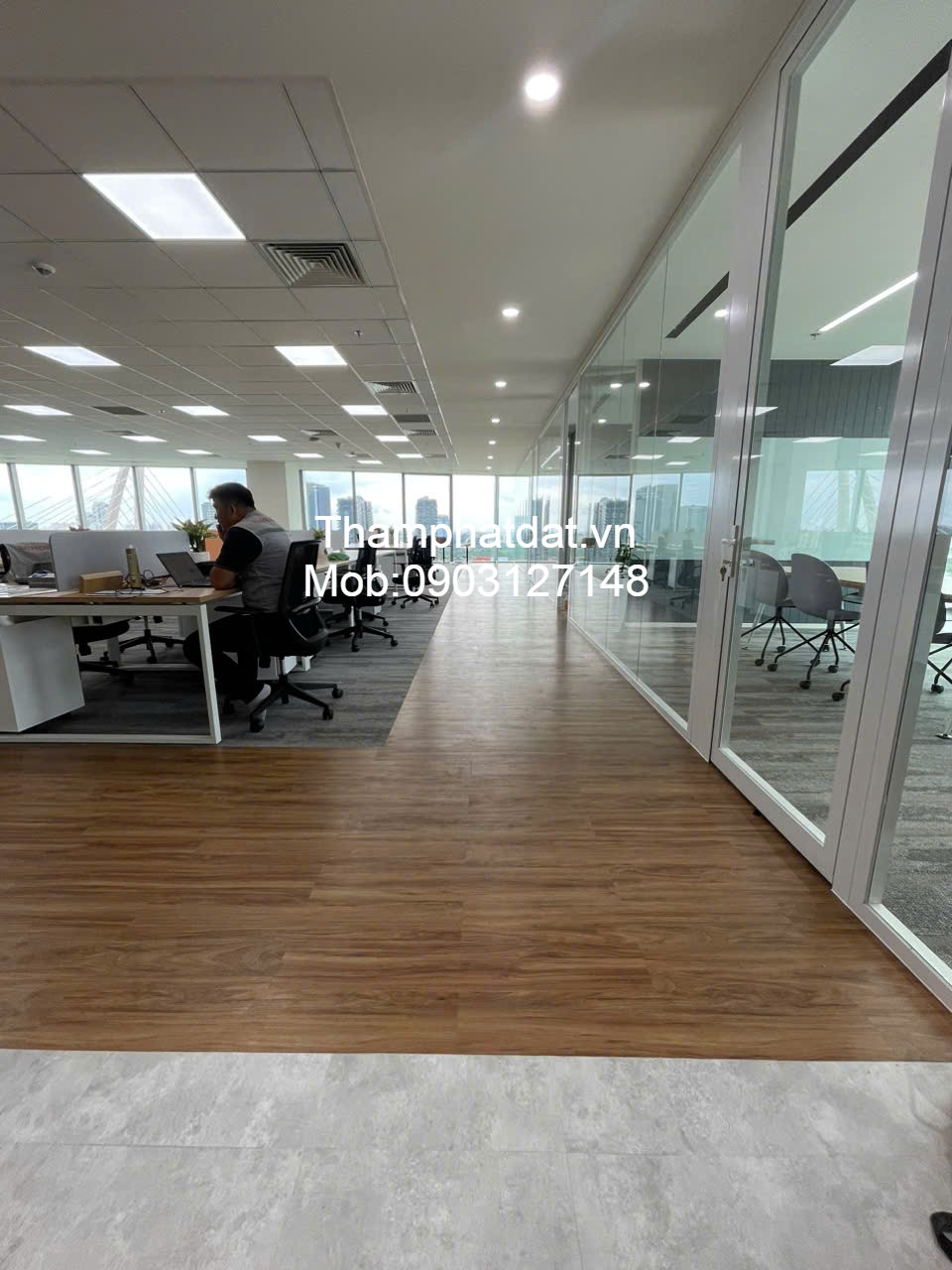 Sàn vinyl giả gỗ dán keo 3li DW1075